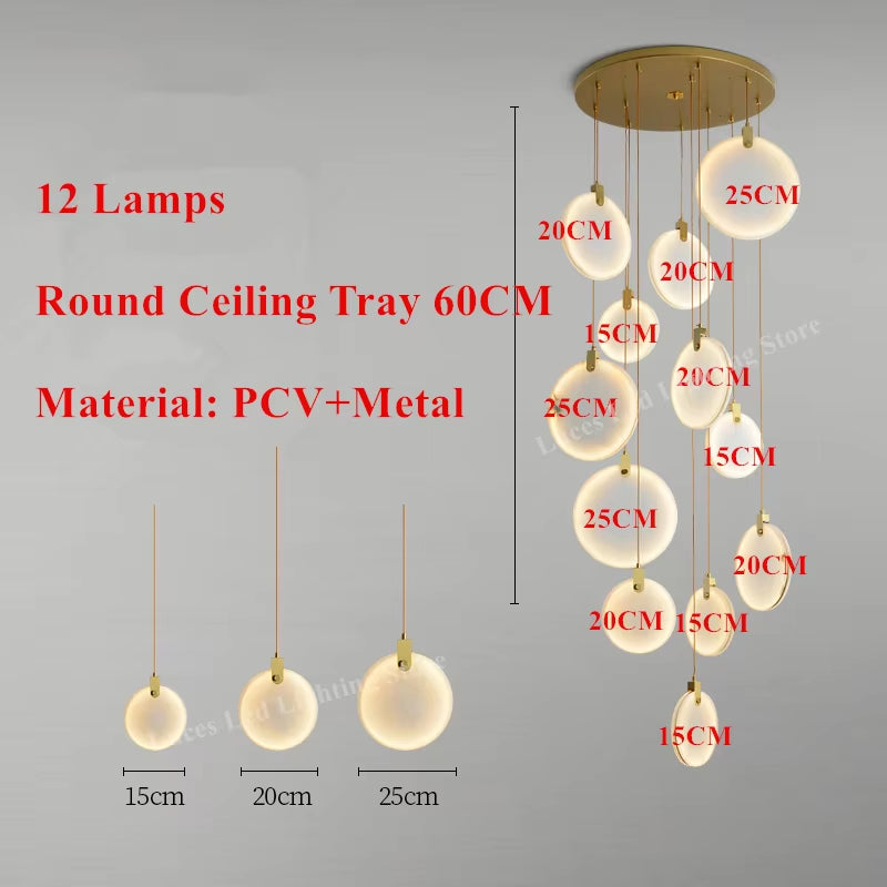 Marble Pendant Light Kitchen Island Dining Room Led Lustre Nordic Design round Stone Suspension Lamp Fixtures