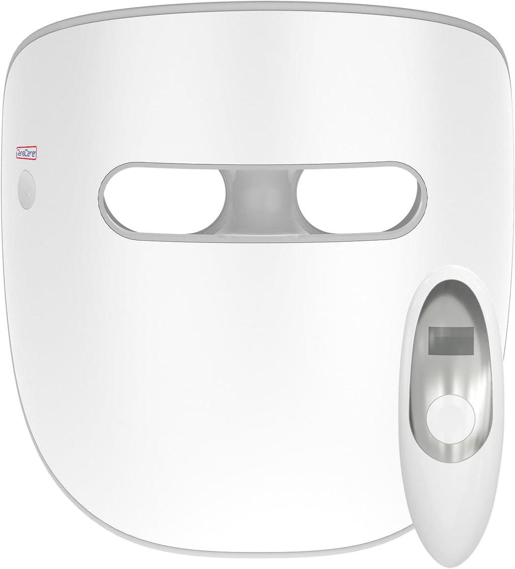 Glomask - Masque Facial À LED - Rajeunissement De La Peau, Réduction Des Rides, Contrôle De L'Acné, Luminothérapie Rouge, Bleue Et Infrarouge Proche - Traitement Facial Anti-Âge Validé