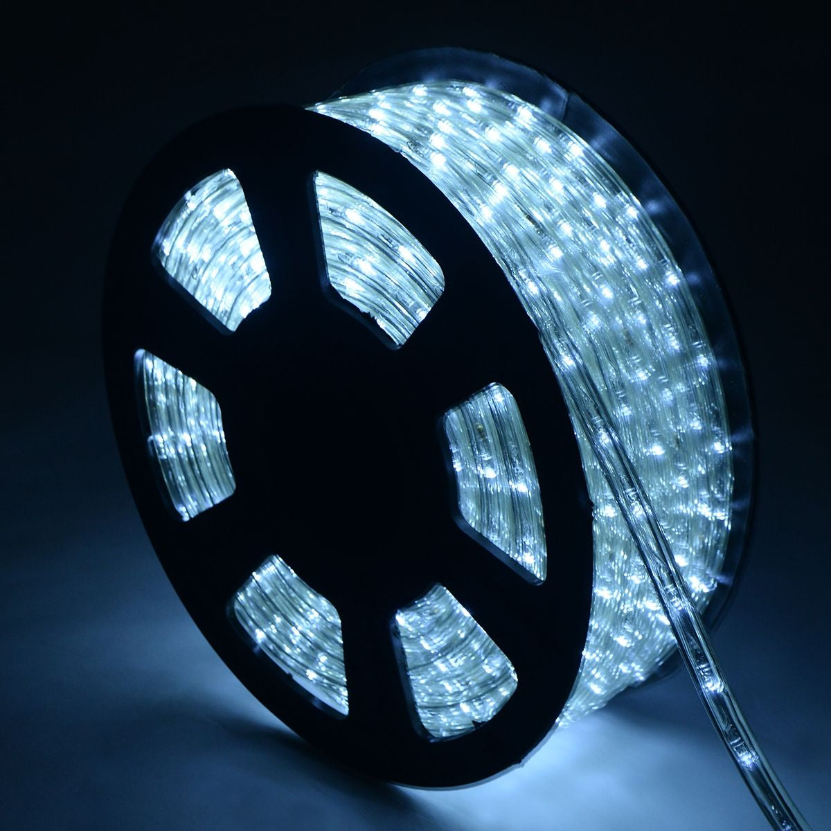 Tube Lumineux LED 20M Cordon Lumineux 230V, 720 Ampoules 15000H, Intérieur Extérieur, Beige, Blanc Froid, Multicolore