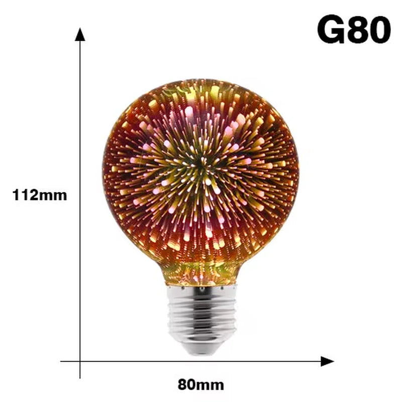 E27 Led Bulb 3D Star 220V Colourful Bombillas Led Edison Bulb Holiday Christmas Decoration Lampada LED Lamp Lamparas
