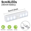 6/10/14/20/36Leds Dimmable Cabinet Light 24 40 60Leds 4 Mode PIR Motion Sensor Night Light USB Rechargeable for Bedroom Wardrobe