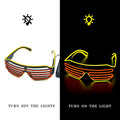 Glowing Glasses LED Gafas Luminous Bril Neon Christmas Glow Sunglasses Flashing Light Glass for Party Supplies Prop Costumes New