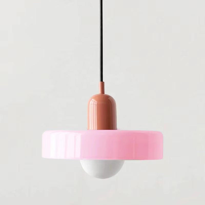 Nordic Retro Glass Pendant Lamps Indoor E27 LED Chandelier Living Room Dining Room Bedroom Kitchen Decorative Lights Fixture