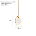 Marble Pendant Light Kitchen Island Dining Room Led Lustre Nordic Design round Stone Suspension Lamp Fixtures