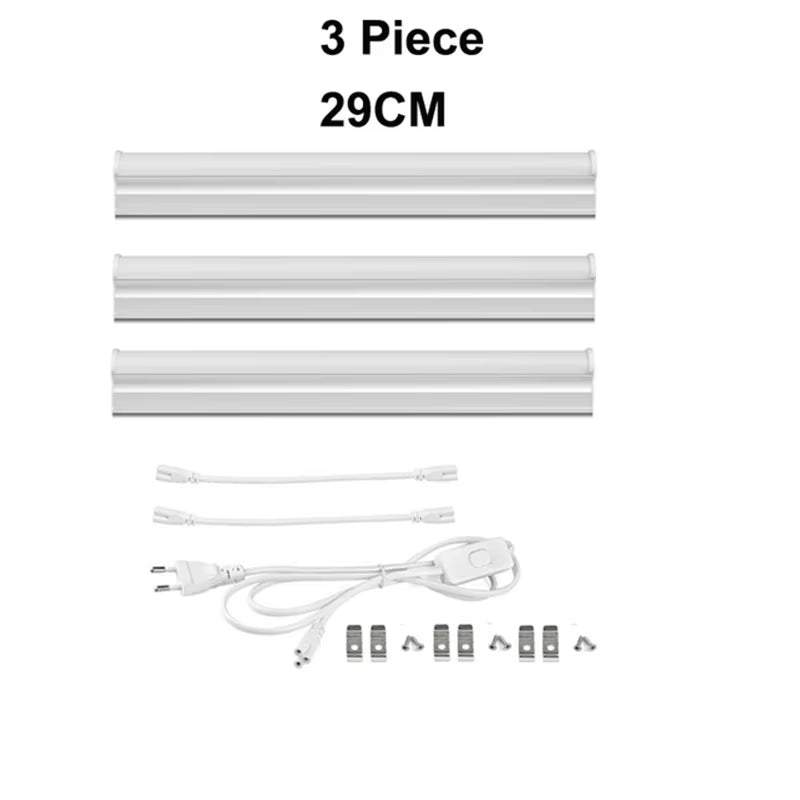 Led Lights for Kitchen Cabinet Light Bedroom Led Backlight Tv Decoration Lighting 6W 29Cm EU T5 Tubes LED Strip Bar Table Lamp